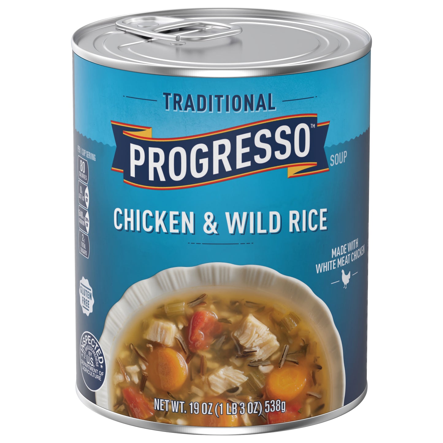 Progresso Traditional, Chicken and Wild Rice Soup, Gluten Free, 19 oz.