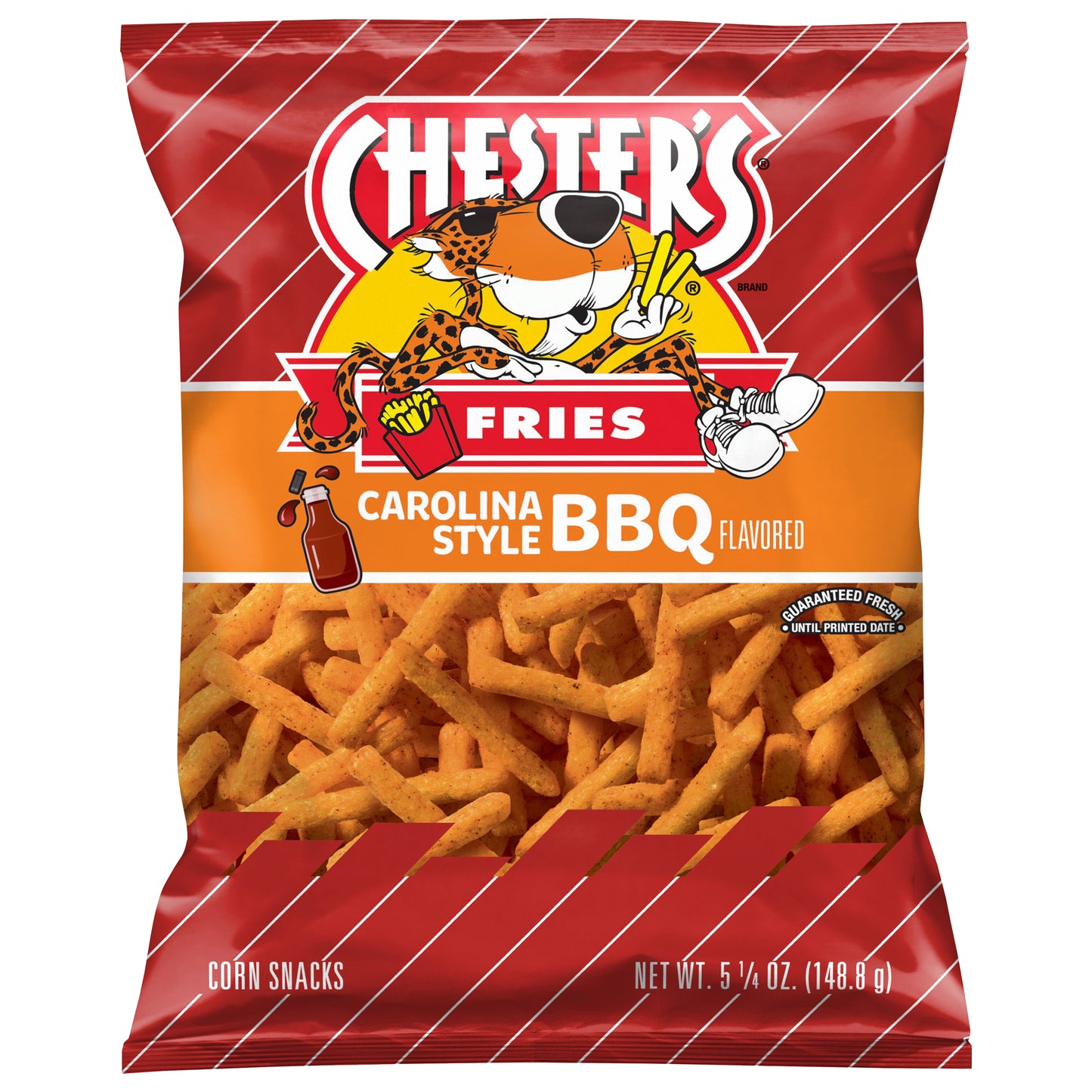 Chester's Fries Corn Snacks Carolina Style BBQ Flavored 5 1/4 Oz