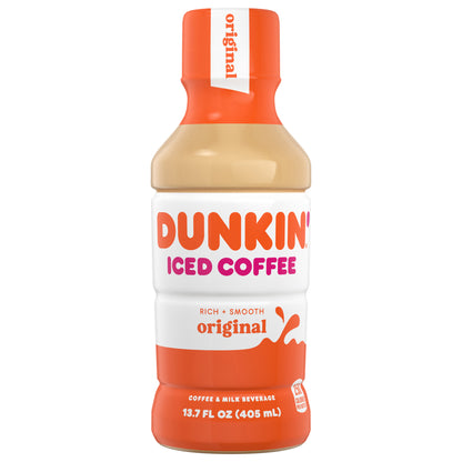 Dunkin' Original Iced Coffee Bottle, 13.7 fl oz