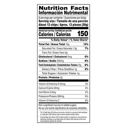 Ruffles Potato Chips Queso Cheese Flavored 8 Oz