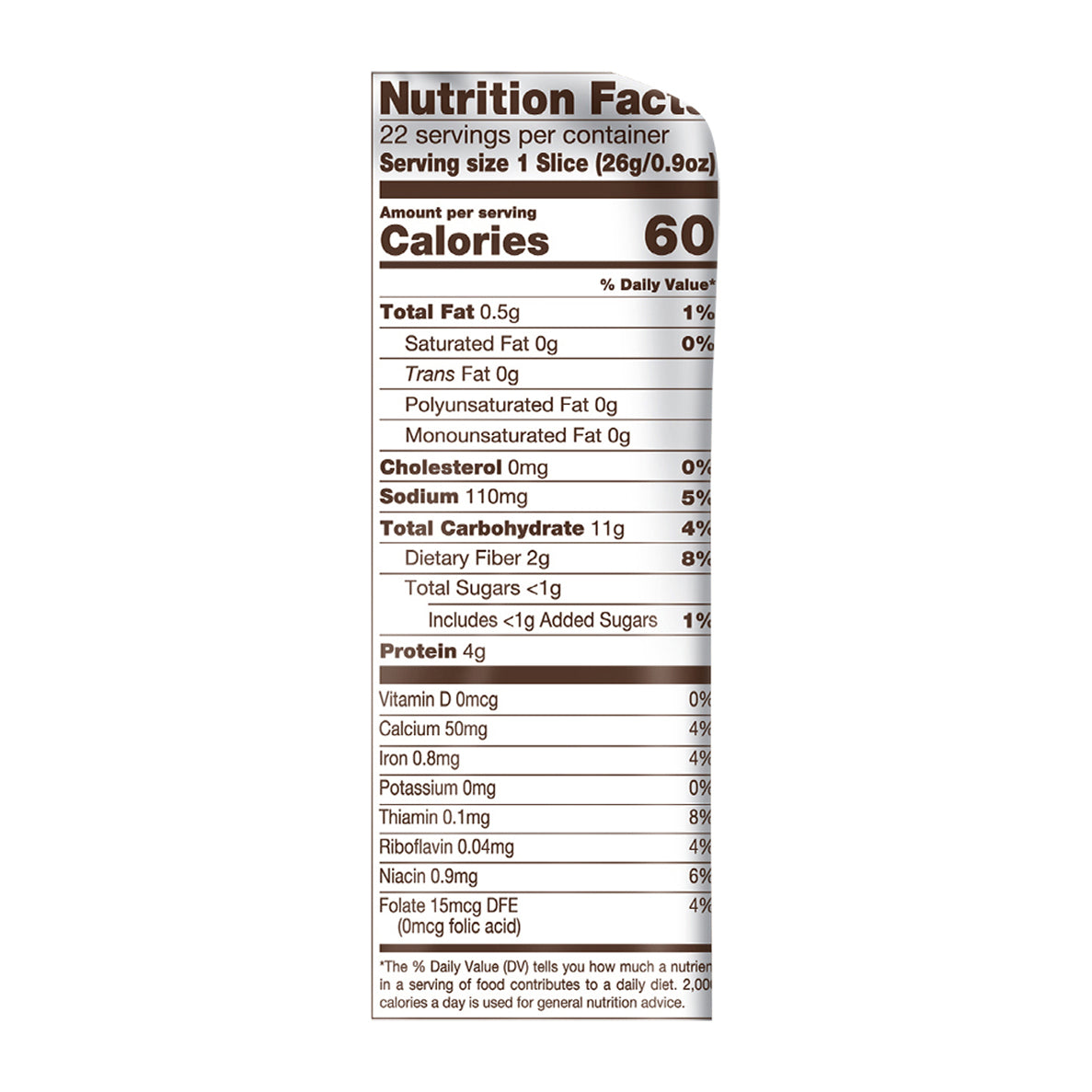 Nature's Own 100% Whole Wheat Bread 20 oz