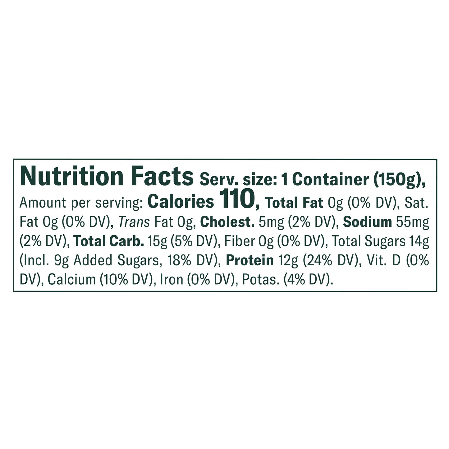 Chobani Nonfat Greek Vanilla Yogurt 5.3 oz