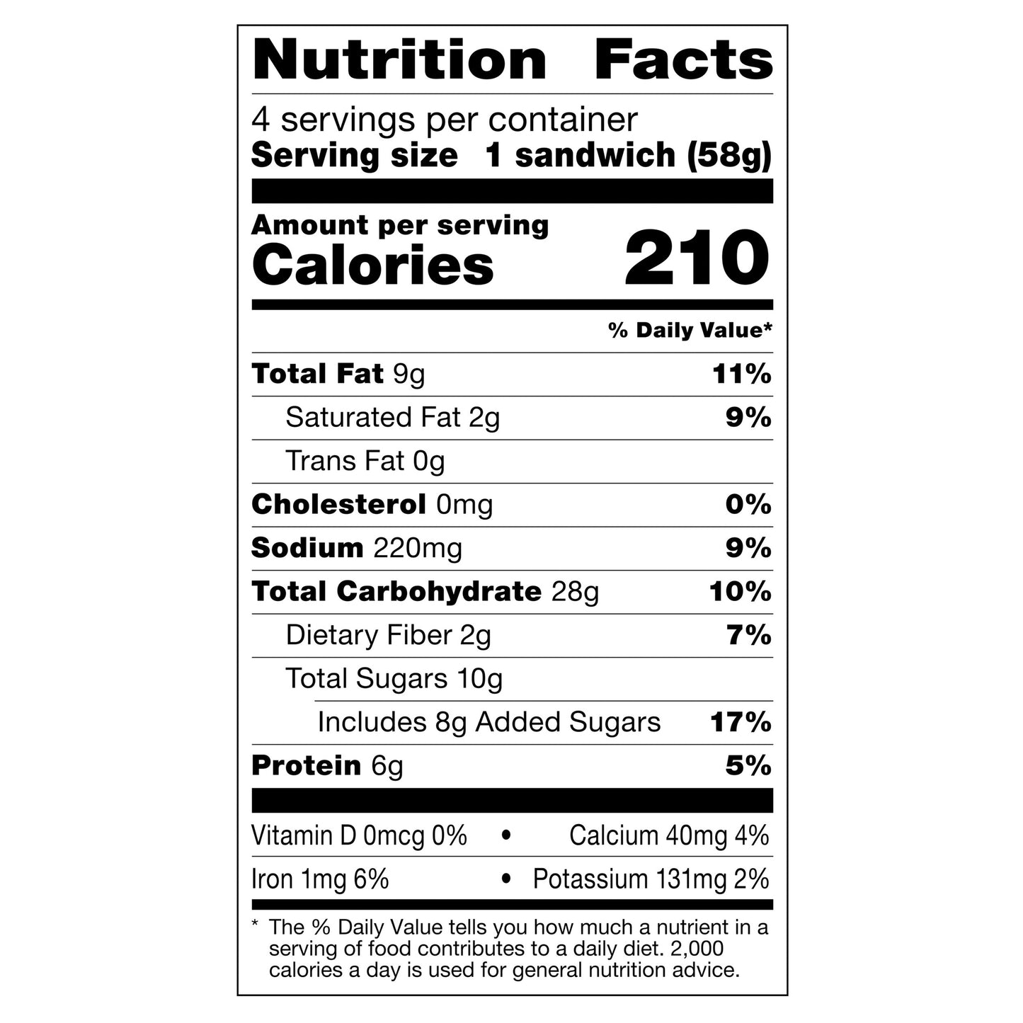 Smucker's Uncrustables Peanut Butter & Grape Jelly Sandwich, 4-Count Pack