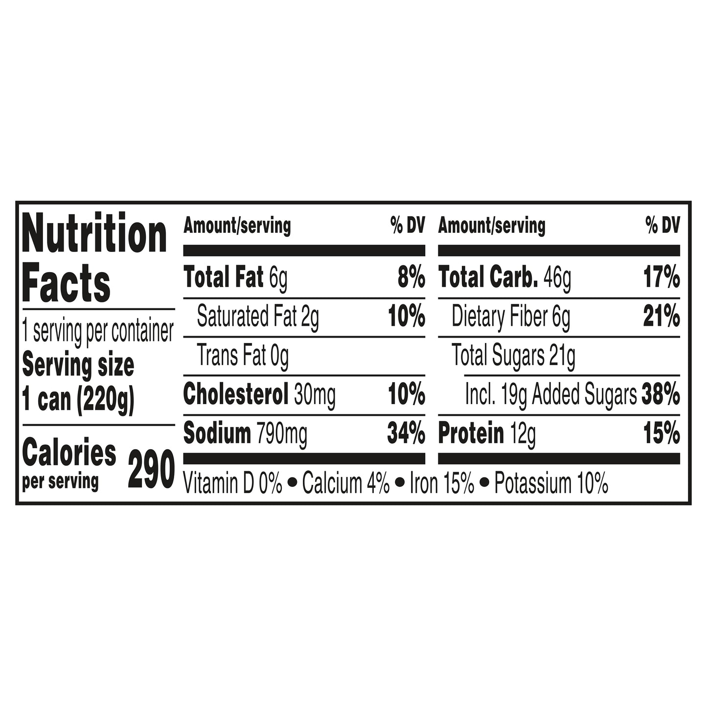 Van Camp's Baked Beanee Weenee, Canned Food, 7.75 OZ