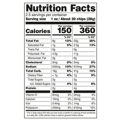 Tom's Ridges Mesquite BBQ Potato Chips 2.5 oz