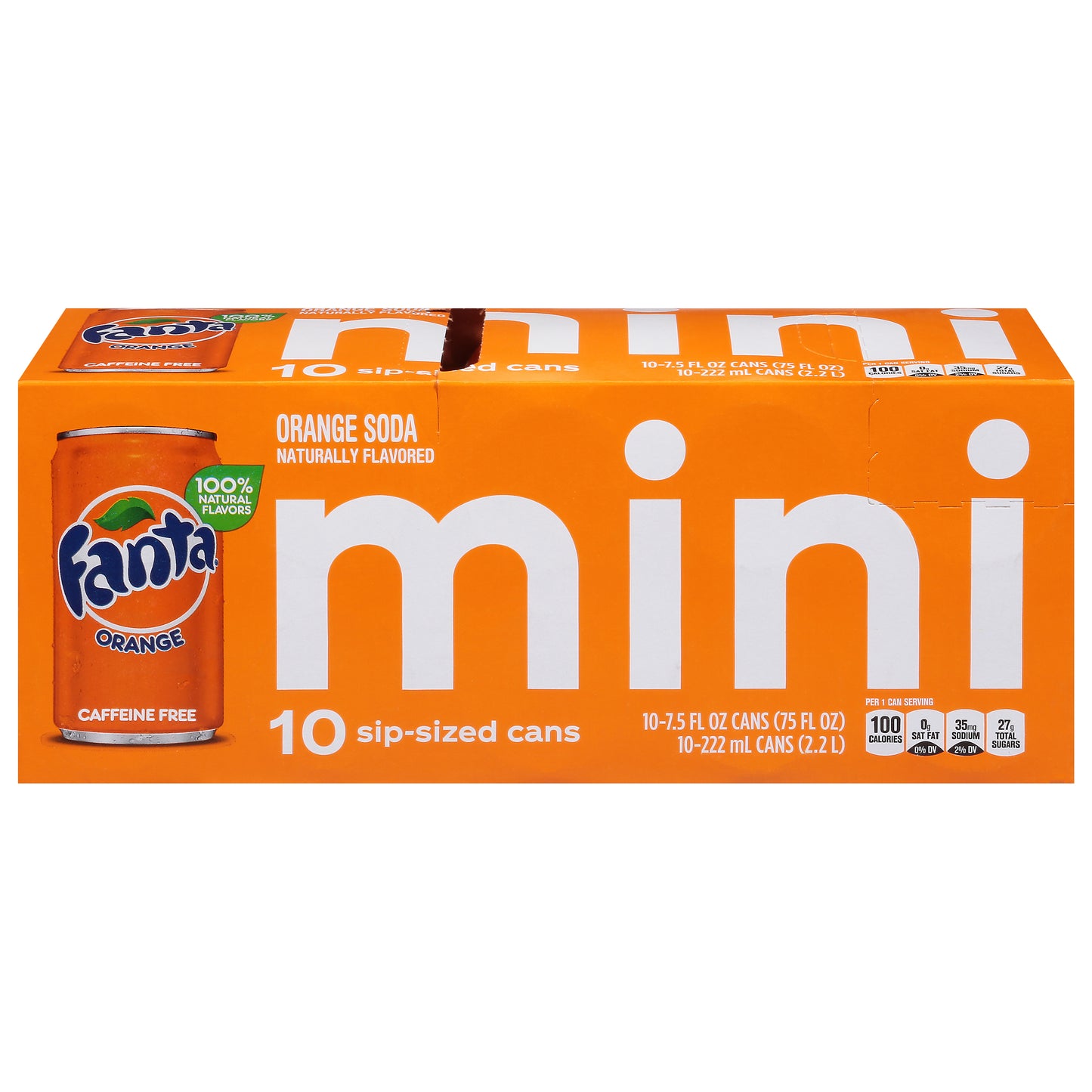 Fanta Orange Soda 10 - 7.5 fl oz Cans