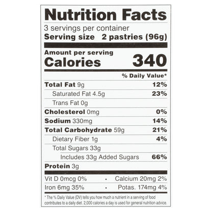 Toast'em Pop-ups Chocolate Fudge Toaster Pastries 6 ea