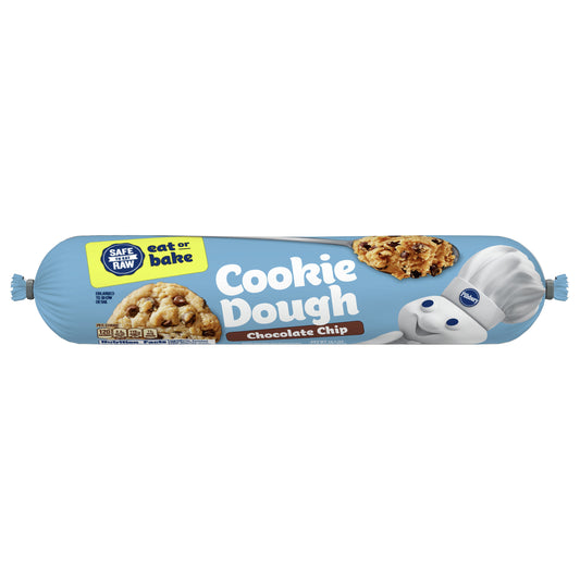 Pillsbury Ready To Bake Refrigerated Cookie Dough, Chocolate Chip, 16.5 oz