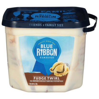 Blue Ribbon Classics Fudge Twirl Frozen Dessert, 128 fl oz