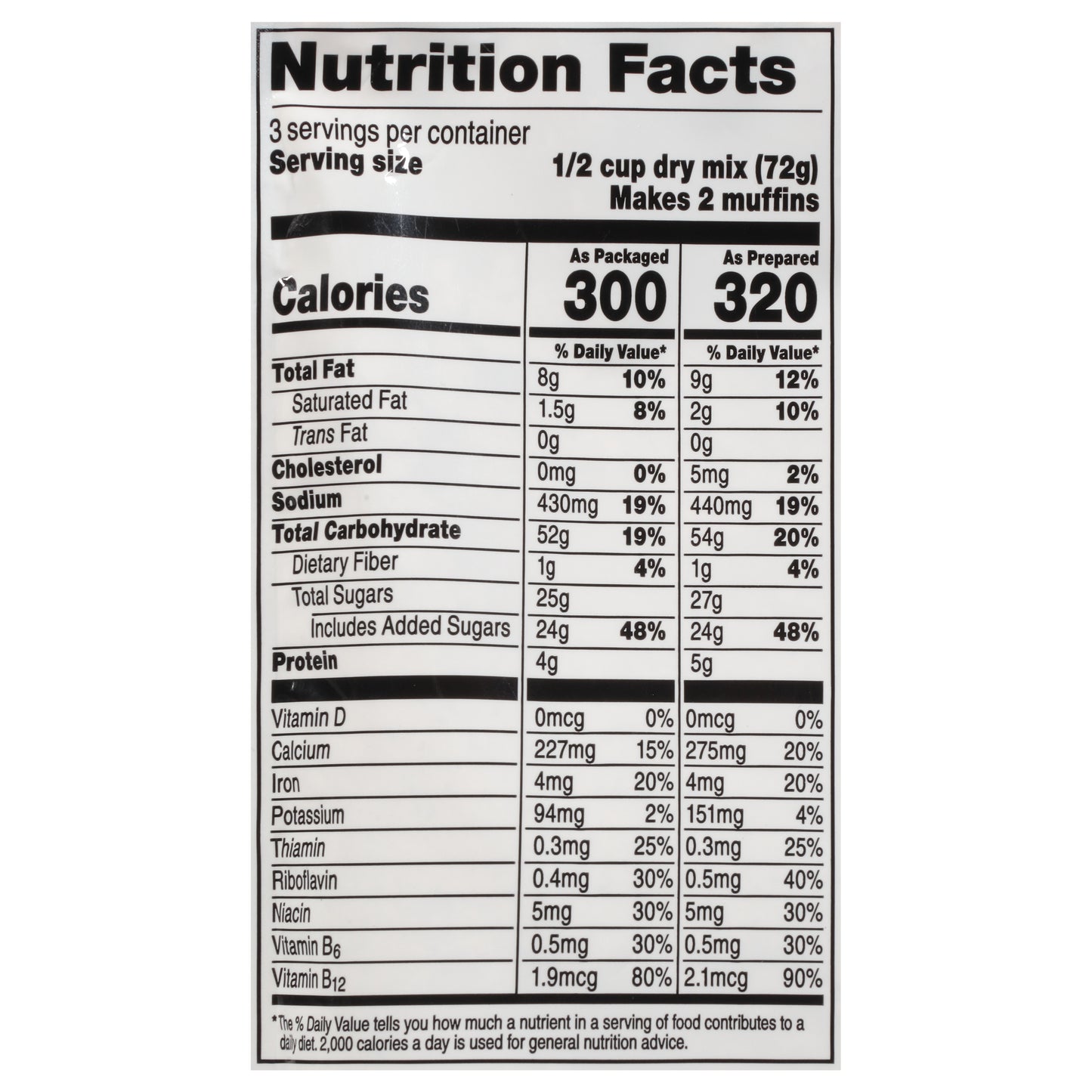 Martha White Banana Nut Muffin Mix 7.6 oz