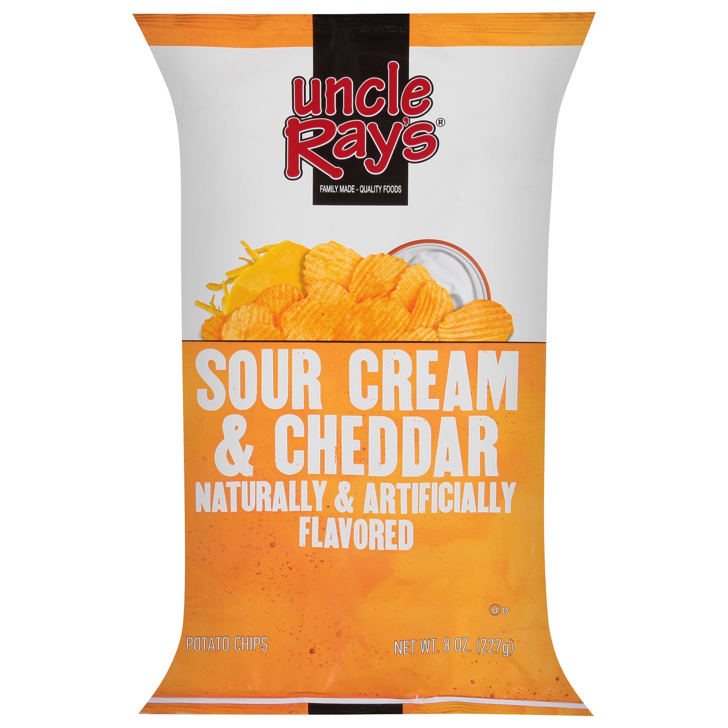 Uncle Ray's Sour Cream & Cheddar Potato Chips 8 oz