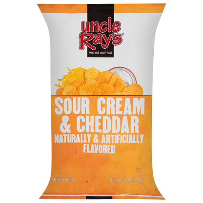 Uncle Ray's Sour Cream & Cheddar Potato Chips 8 oz