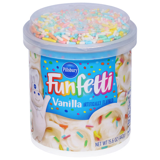 Pillsbury Funfetti Vanilla Frosting 15.6 oz