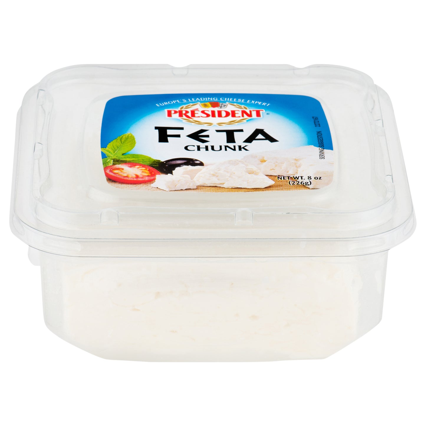 President Feta Cheese Chunk 8 oz