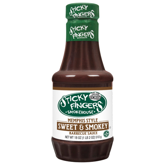 Sticky Fingers Smokehouse Memphis Style Sweet & Smokey Barbecue Sauce 18 oz