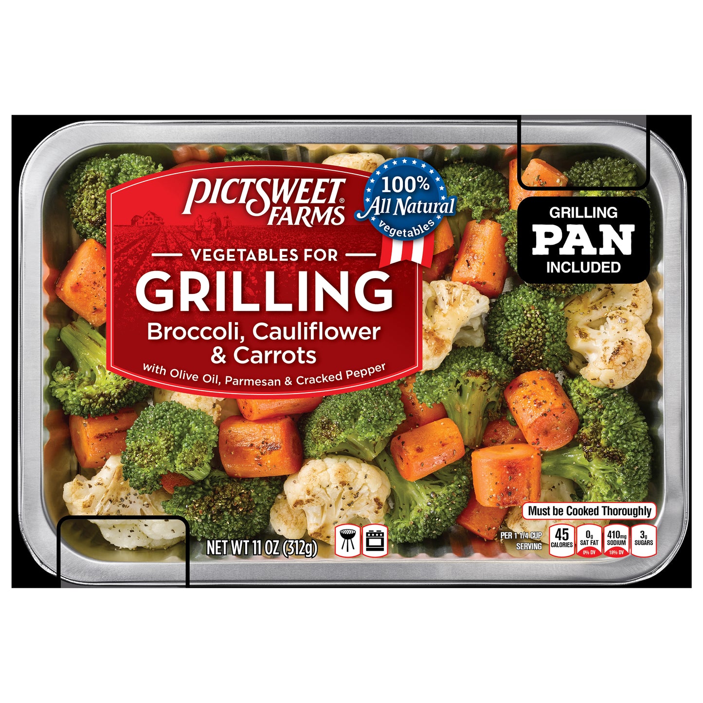 Pictsweet Farms Vegetables for Grilling Broccoli, Cauliflower & Carrots - 11 oz
