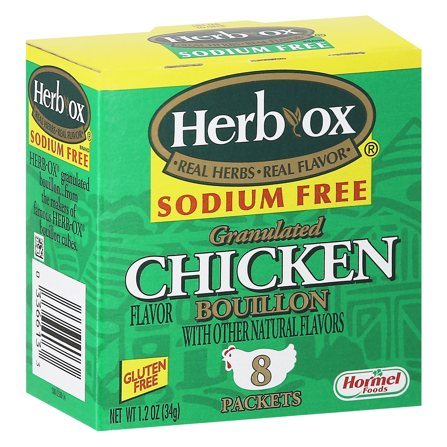 Herb-Ox Sodium Free Granulated Chicken Flavor Bouillon 8 ea Box