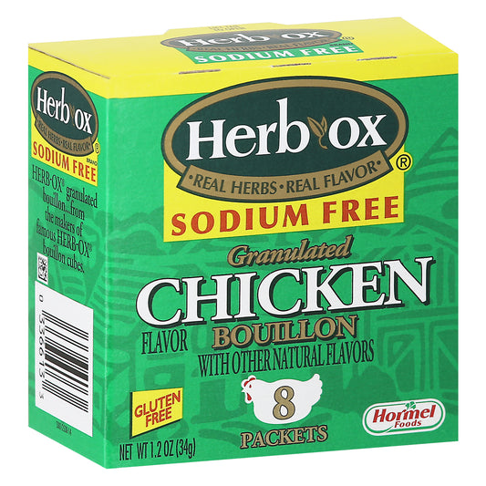 Herb-Ox Sodium Free Granulated Chicken Flavor Bouillon 8 ea Box
