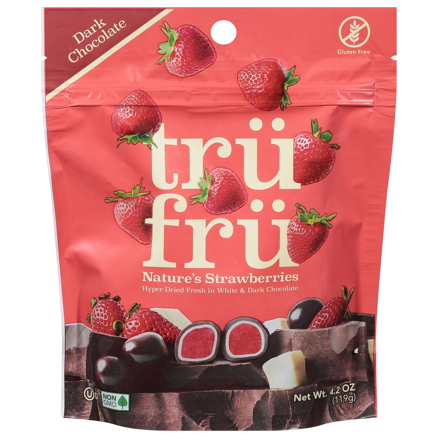 Tru Fru Dark Chocolate Nature's Strawberries 4.2 oz