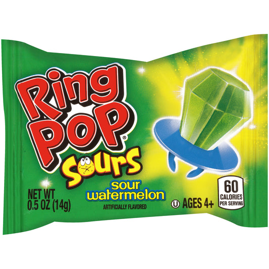 Ring Pop Sours Sour Watermelon Candy 0.5 oz