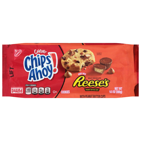 Chips Ahoy! Chewy Reese's Peanut Butter Cups Cookies 9.5 oz