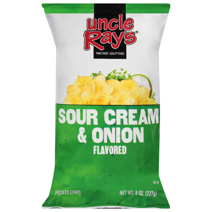 Uncle Ray's Sour Cream & Onion Flavored Potato Chips 8 oz