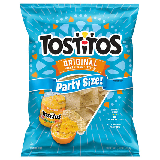 Tostitos Tortilla Chips Restaurant Style Original 17 Oz