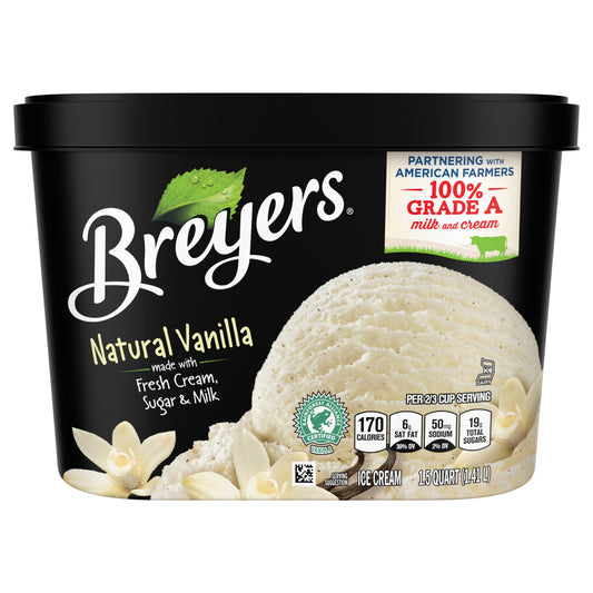 Breyers Classics Ice Cream Natural Vanilla 48 oz