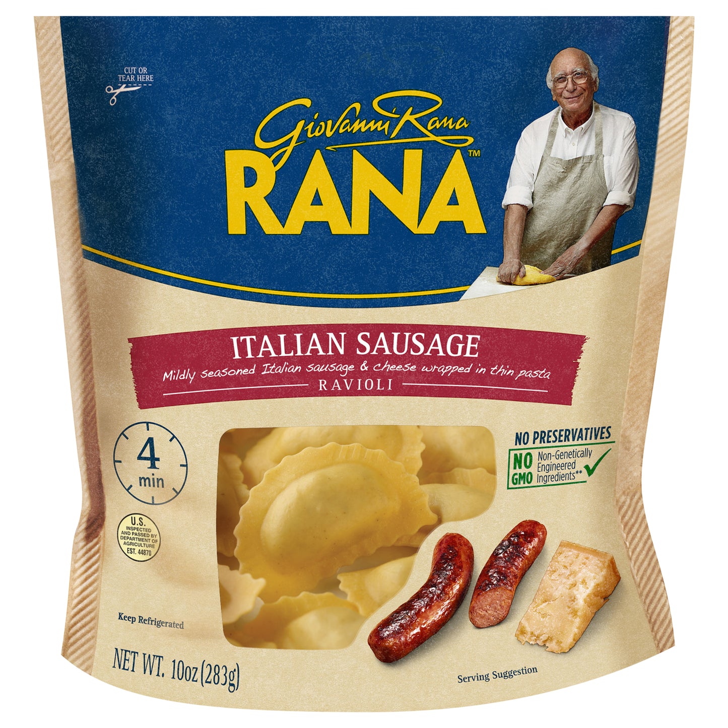 Rana Italian Sausage Ravioli Pasta - 10 oz