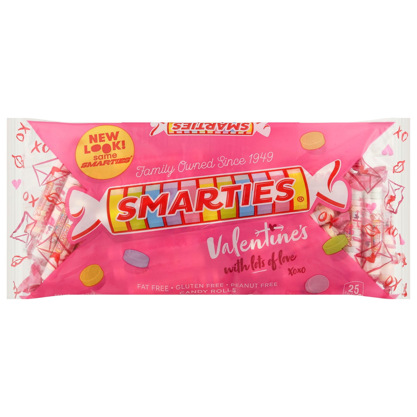 Smarties Valentine's Candy Rolls 12 oz