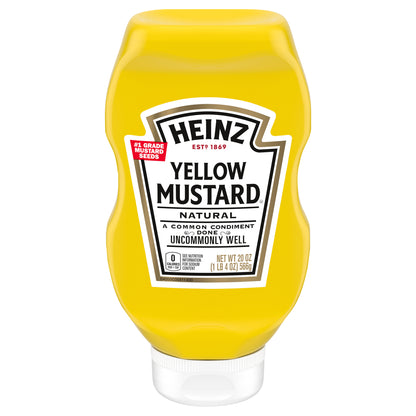 Heinz Yellow Mustard, 20 oz Bottle