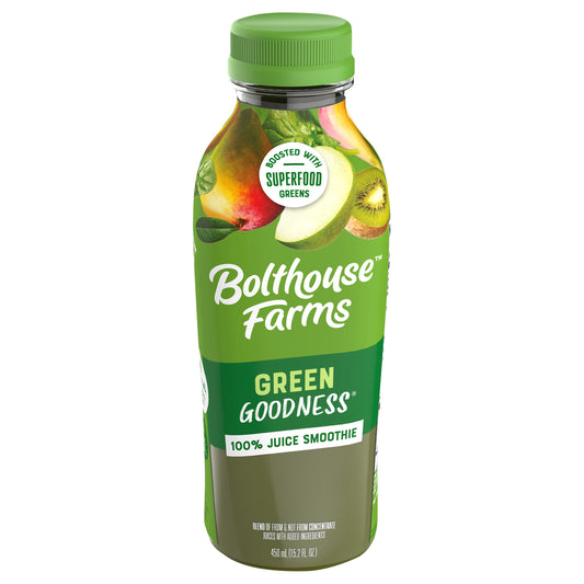 Bolthouse Farms Fruit Juice Smoothie, Green Goodness, 15.2 fl. oz. Bottle