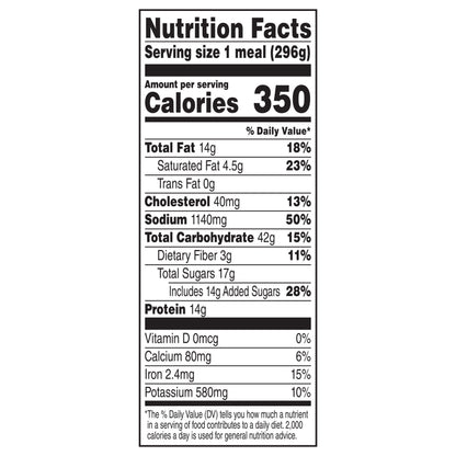 Banquet Backyard BBQ Frozen Single Serve Meal, 10.45 Ounce