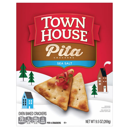 Town House Pita Sea Salt Oven Baked Crackers