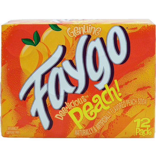 Faygo Peach Soda Cans
