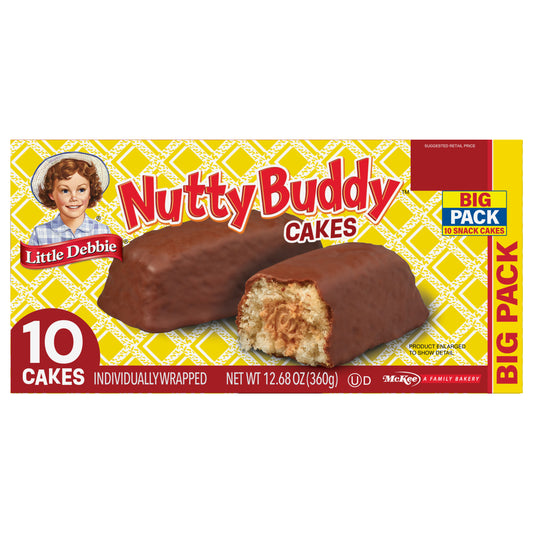 Snack Cakes, Little Debbie Big Pack NUTTY BUDDY ® Cakes