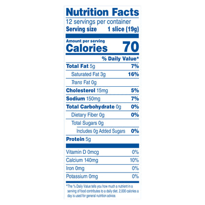 Kraft Provolone Cheese Slices, 12 ct Pack