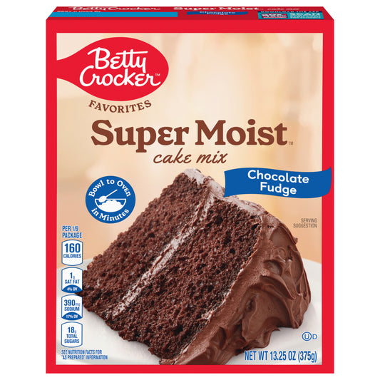 Betty Crocker Favorites Super Moist Chocolate Fudge Cake Mix, 13.25 oz