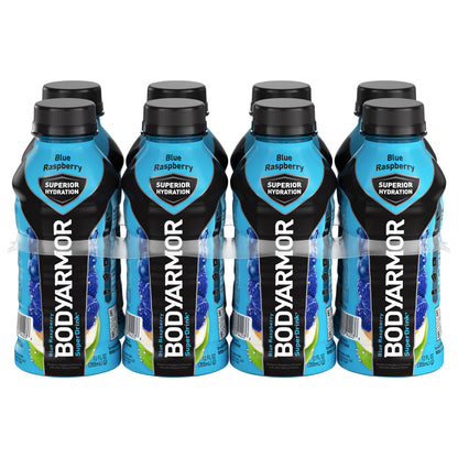 BODYARMOR Sports Drink Blue Raspberry, 12 fl oz, 8 Pack