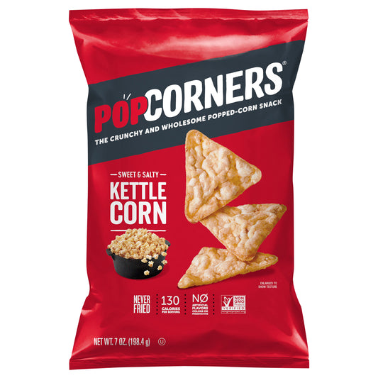 PopCorners The Crunchy And Wholesome Popped-Corn Snack Kettle Corn Sweet & Salty 7 Oz
