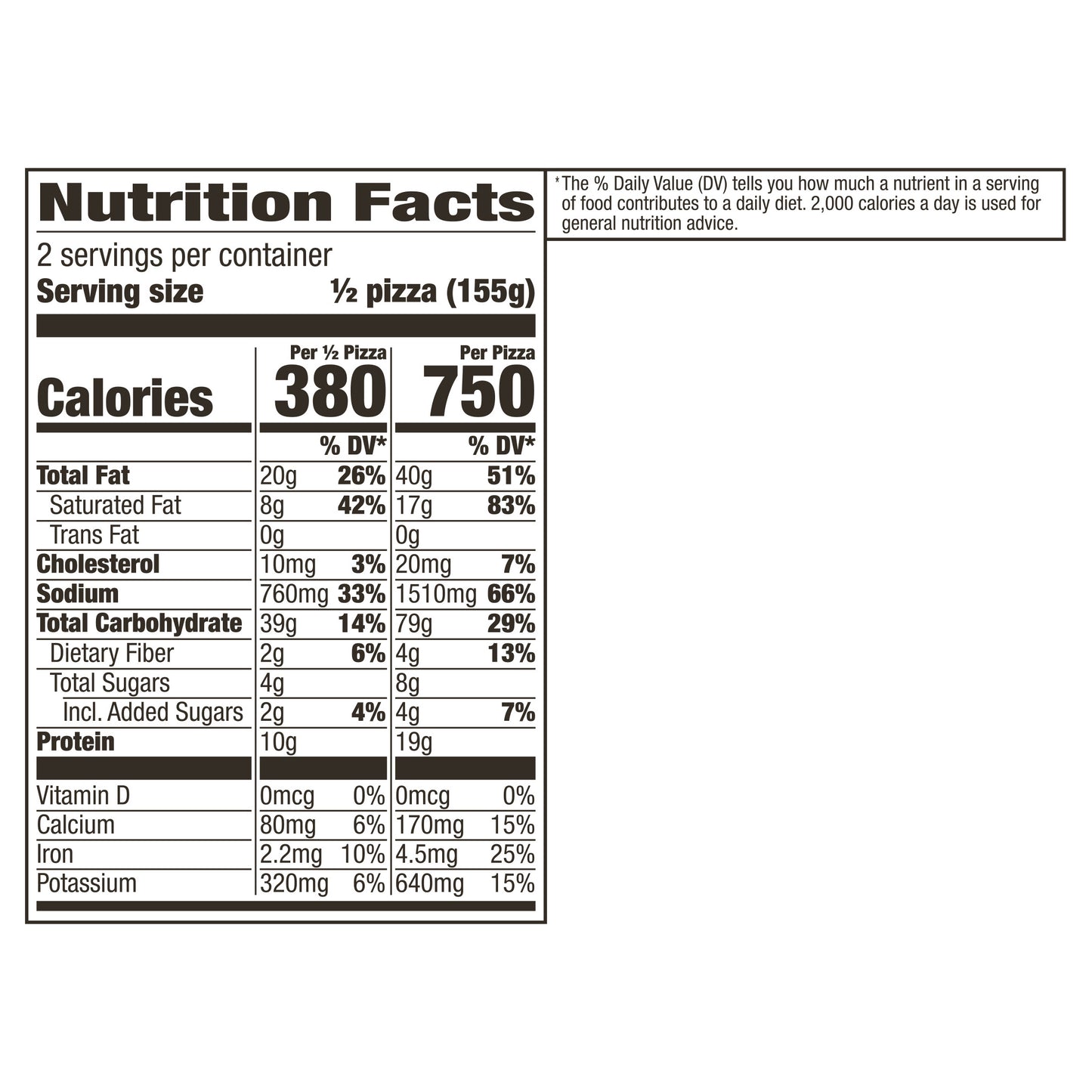 Totino's Party Pizza, Hamburger, Frozen Snacks, 2 Servings, 1 ct