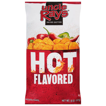 Uncle Ray's Hot Flavored Potato Chips 8 oz