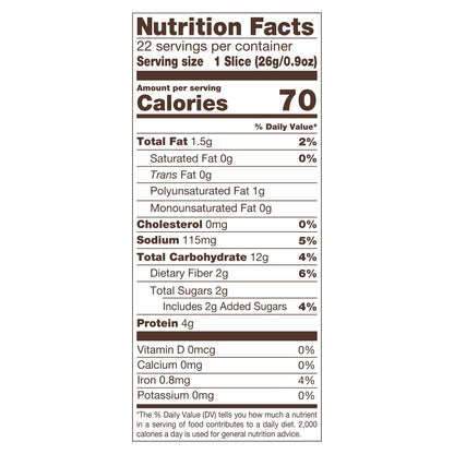 Nature's Own 100% Whole Grain, Whole Grain Sandwich Bread, 20 oz Loaf