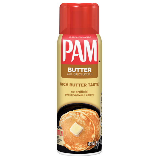 PAM Non Stick Butter Cooking Spray, 5 OZ