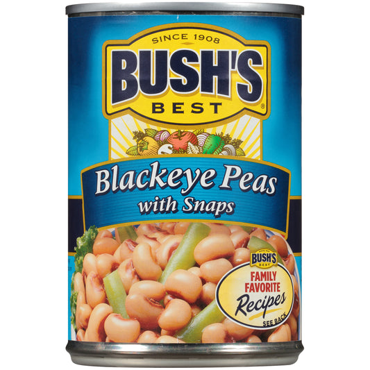 Bush's Best® Blackeye Peas with Snaps 15.8 oz. Can
