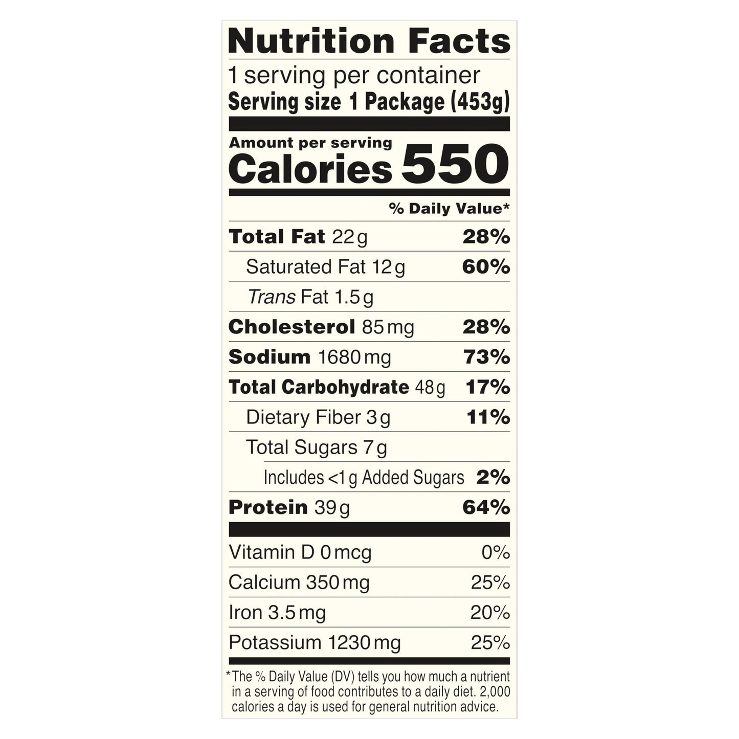 Stouffer's Large Size Salisbury Steak Frozen Meal 16 oz.