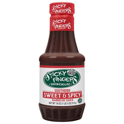 Sticky Fingers Smokehouse Southern Sweet & Spicy Barbecue Sauce 18 oz