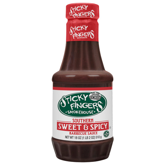 Sticky Fingers Smokehouse Southern Sweet & Spicy Barbecue Sauce 18 oz