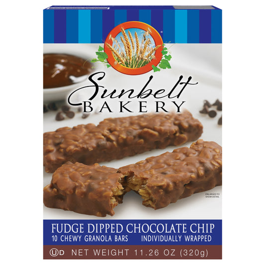 Chewy Granola Bars, Sunbelt Bakery Family Pack Fudge Dipped Chocolate Chip