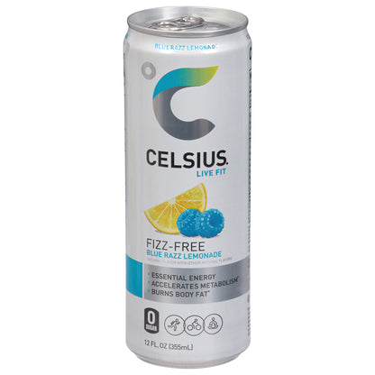 Celsius Live Fit Fizz-Free Blue Razz Lemonade Energy Drink 12 fl oz